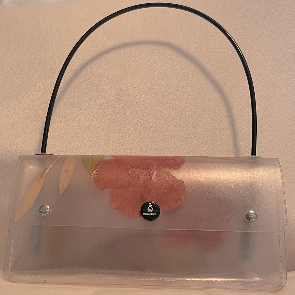 Vintage Organique Purse w/ Real Pressed Flowers
